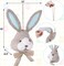15-Inch Easter Bunny Wreath – 3D Realistic Rabbit Head Door Decor for Indoor & Outdoor Spring Decorations